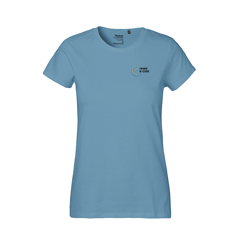 REWE e-com T-Shirt tailliert dusty indigo