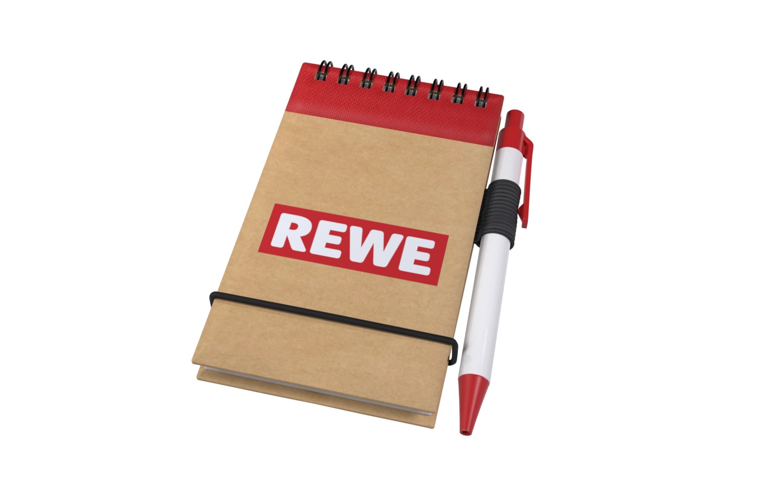 REWE HR Zuse A7 Recycling Notizblock mit Stift