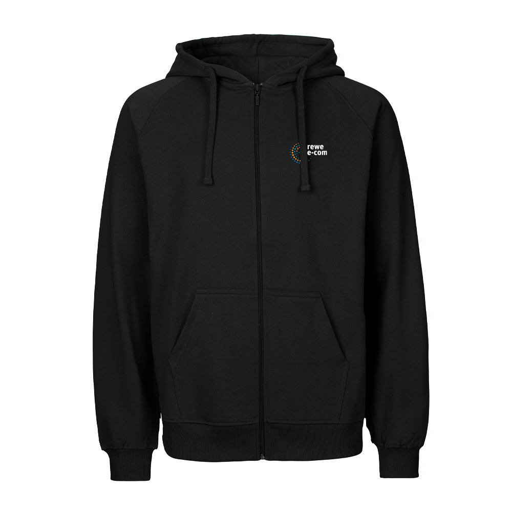 REWE e-com Zip Hoody unisex schwarz