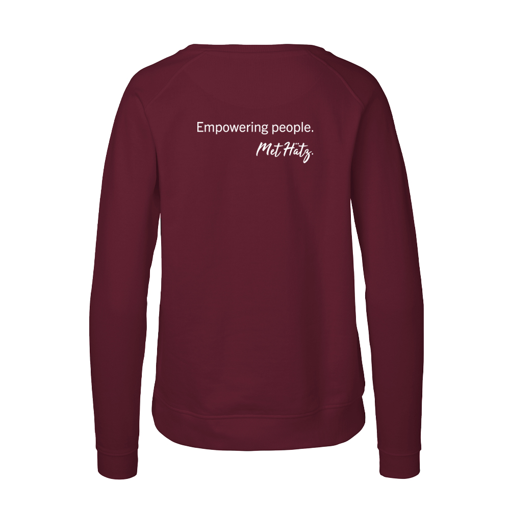 Langarm, Ärmel, Kastanienbraun, Pullover, Sweatshirt