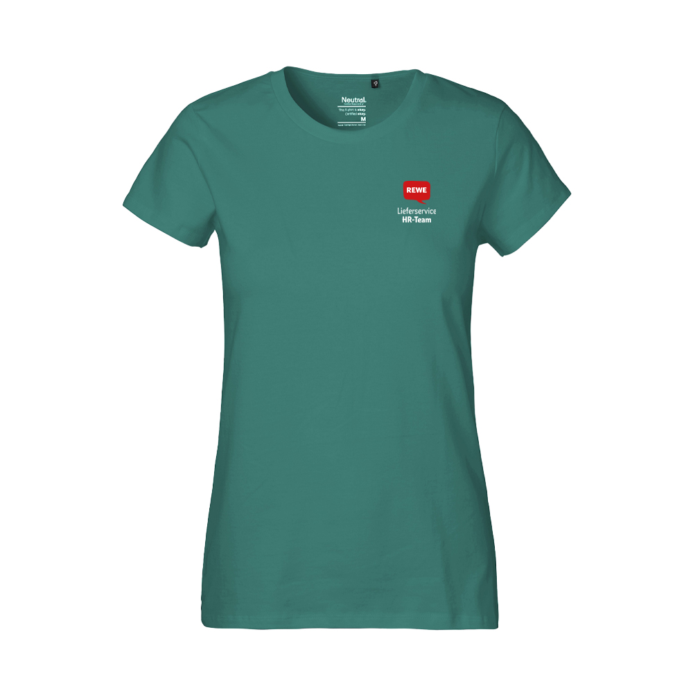 REWE Lieferservice T-Shirt tailliert teal 