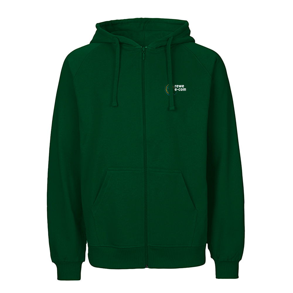 REWE e-com Zip Hoody unisex bottle green