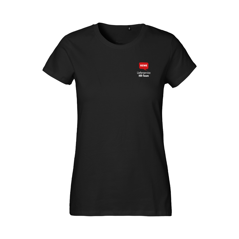 REWE Lieferservice T-Shirt tailliert schwarz 