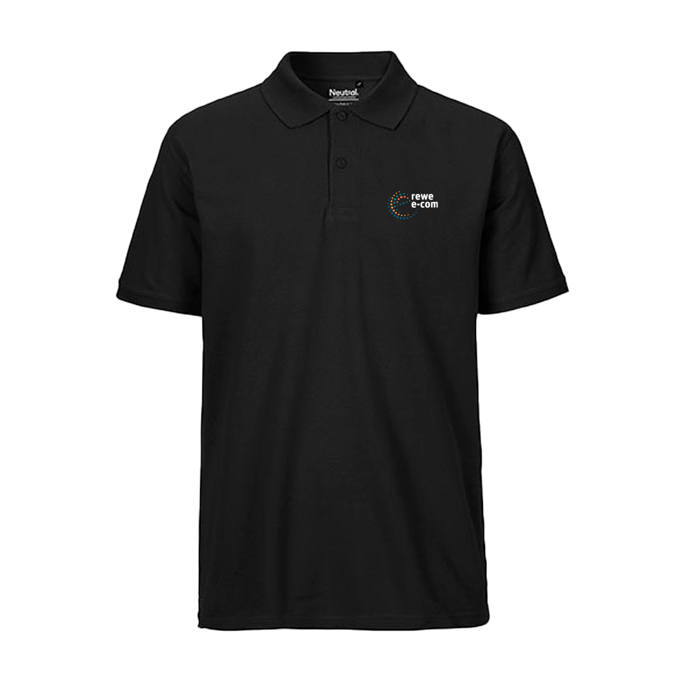 REWE e-com Polo unisex schwarz