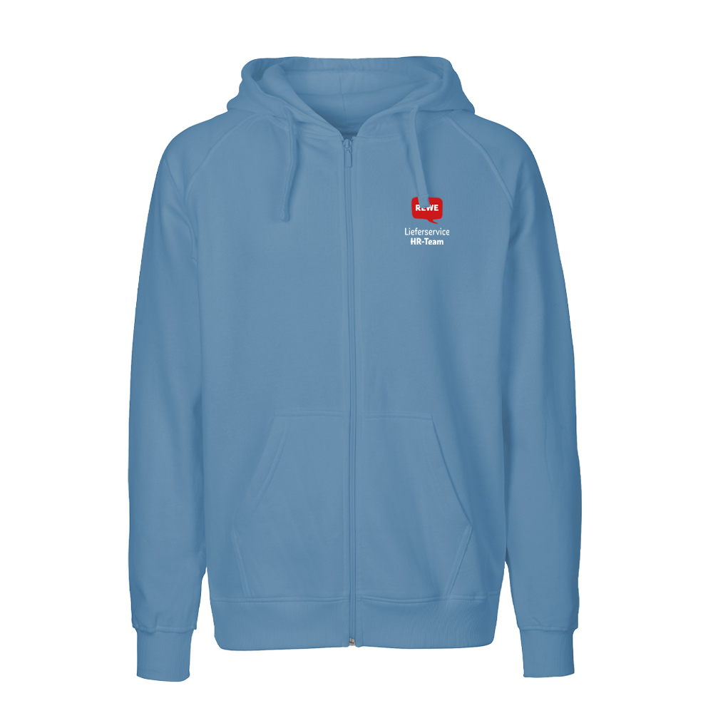 REWE Lieferservice Zip Hoody unisex dusty indigo