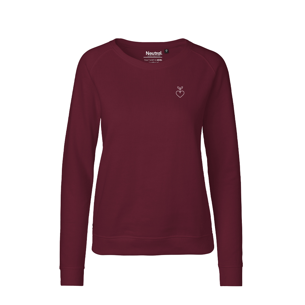 Langarm, Ärmel, Kastanienbraun, Pullover, Sweatshirt